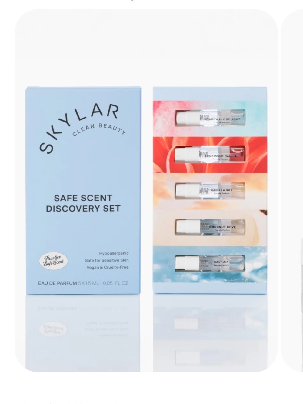 SKYLAR Safe Scent Discovery Kit + FREE Sample of Peach Fields - NEW, SEALED